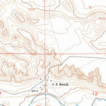 United States Geological Survey C S Ranch, WY (1990, 24000-Scale) digital map