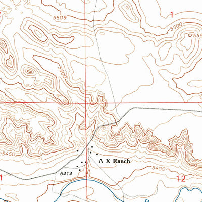 United States Geological Survey C S Ranch, WY (1990, 24000-Scale) digital map