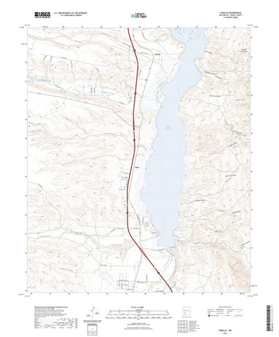 United States Geological Survey Caballo, NM (2023, 24000-Scale) digital map