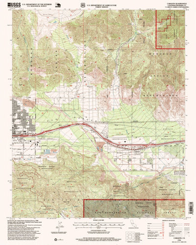United States Geological Survey Cabazon, CA (1996, 24000-Scale) digital map