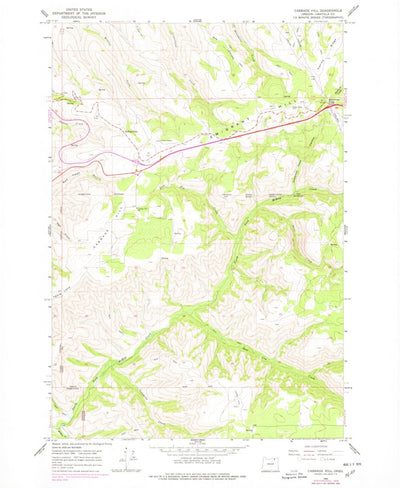 United States Geological Survey Cabbage Hill, OR (1966, 24000-Scale) digital map