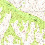 United States Geological Survey Cabbage Hill, OR (1966, 24000-Scale) digital map