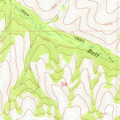 United States Geological Survey Cabbage Hill, OR (1966, 24000-Scale) digital map