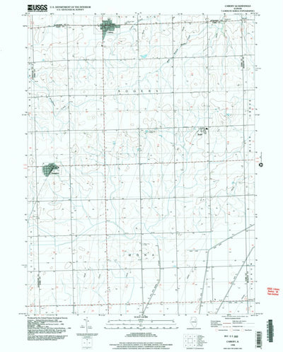 United States Geological Survey Cabery, IL (1998, 24000-Scale) digital map