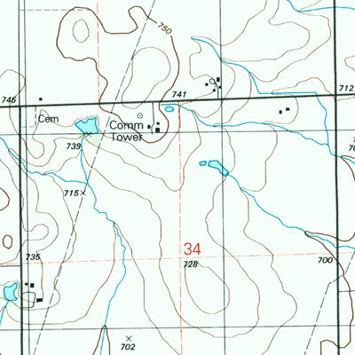 United States Geological Survey Cabery, IL (1998, 24000-Scale) digital map