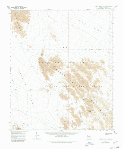 United States Geological Survey Cabeza Prieta Peak, AZ (1965, 62500-Scale) digital map