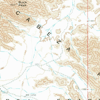 United States Geological Survey Cabeza Prieta Peak, AZ (1965, 62500-Scale) digital map