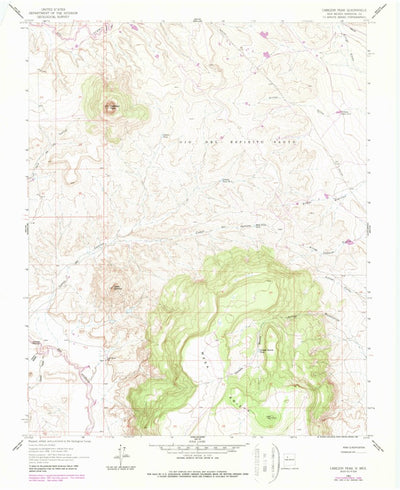 United States Geological Survey Cabezon Peak, NM (1961, 24000-Scale) digital map