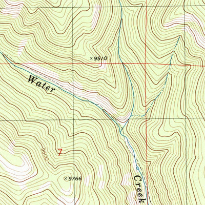 United States Geological Survey Cabin Creek, CO (1980, 24000-Scale) digital map