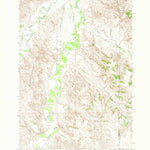 United States Geological Survey Cabin Creek SE, WY (1971, 24000-Scale) digital map