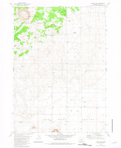 United States Geological Survey Cabin Lake, OR (1981, 24000-Scale) digital map