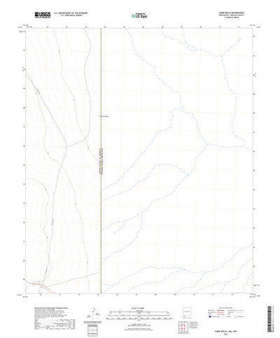 United States Geological Survey Cabin Wells, NM (2023, 24000-Scale) digital map