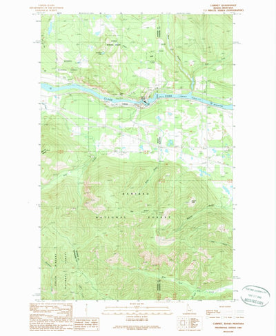 United States Geological Survey Cabinet, ID-MT (1989, 24000-Scale) digital map