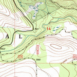 United States Geological Survey Cable Mountain, MT (1997, 24000-Scale) digital map