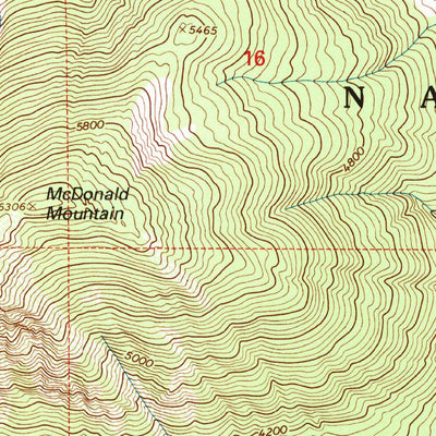 United States Geological Survey Cable Mountain, MT (1997, 24000-Scale) digital map