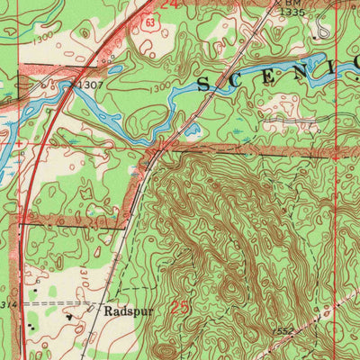 United States Geological Survey Cable, WI (1971, 24000-Scale) digital map