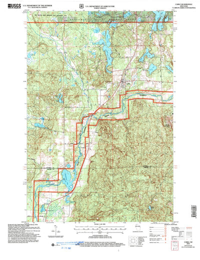 United States Geological Survey Cable, WI (2005, 24000-Scale) digital map
