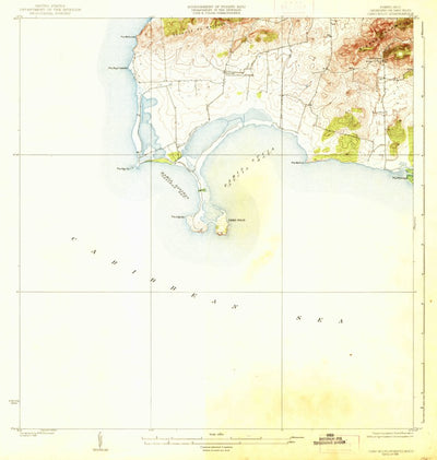 United States Geological Survey Cabo Rojo, PR (1938, 30000-Scale) digital map