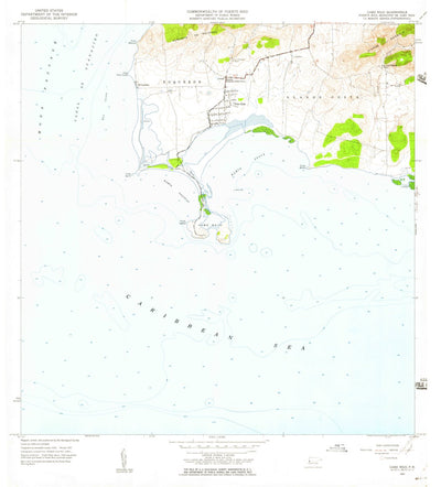 United States Geological Survey Cabo Rojo, PR (1957, 20000-Scale) digital map