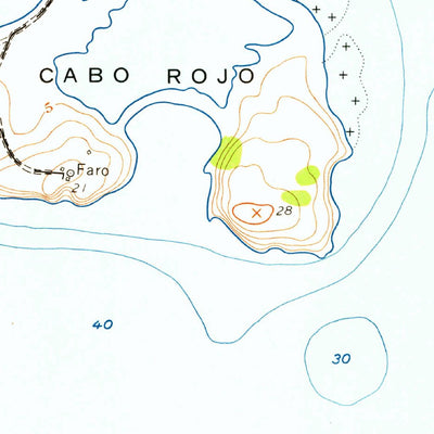 United States Geological Survey Cabo Rojo, PR (1957, 20000-Scale) digital map