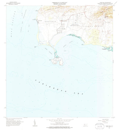 United States Geological Survey Cabo Rojo, PR (1966, 20000-Scale) digital map