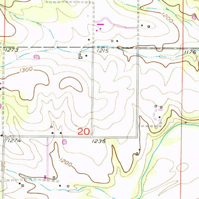 United States Geological Survey Cabool NE, MO (1951, 24000-Scale) digital map