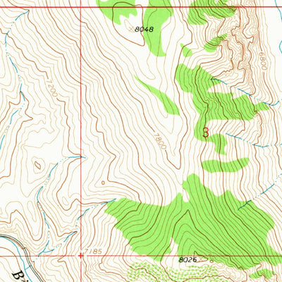United States Geological Survey Caboose Canyon, MT (1965, 24000-Scale) digital map