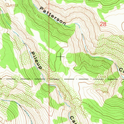 United States Geological Survey Caboose Canyon, MT (1965, 24000-Scale) digital map