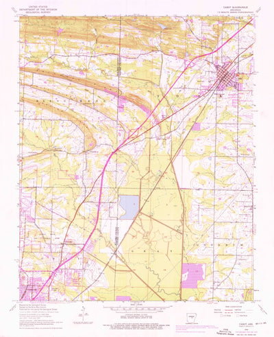 United States Geological Survey Cabot, AR (1954, 24000-Scale) digital map