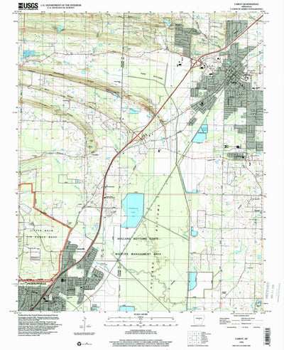 United States Geological Survey Cabot, AR (1994, 24000-Scale) digital map