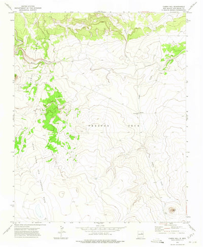 United States Geological Survey Cabra Hill, NM (1972, 24000-Scale) digital map