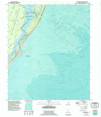 United States Geological Survey Cabretta Inlet, GA (1993, 24000-Scale) digital map