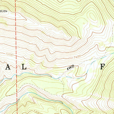 United States Geological Survey Cache Creek, WY (1965, 24000-Scale) digital map