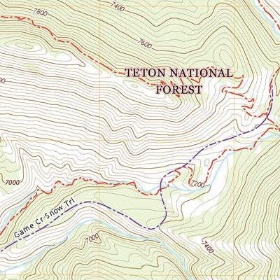 United States Geological Survey Cache Creek, WY (2021, 24000-Scale) digital map