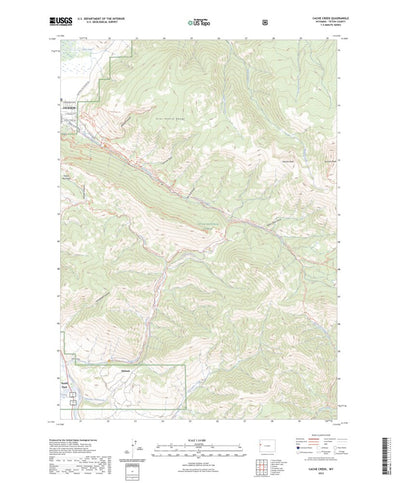 United States Geological Survey Cache Creek, WY (2023, 24000-Scale) digital map