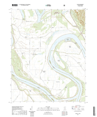 United States Geological Survey Cache, IL (2021, 24000-Scale) digital map