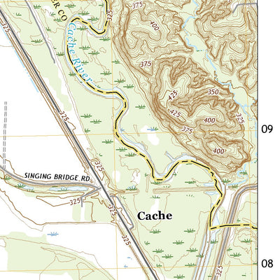 United States Geological Survey Cache, IL (2021, 24000-Scale) digital map