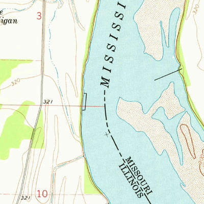 United States Geological Survey Cache, IL-MO (1967, 24000-Scale) digital map