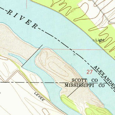 United States Geological Survey Cache, IL-MO (1967, 24000-Scale) digital map