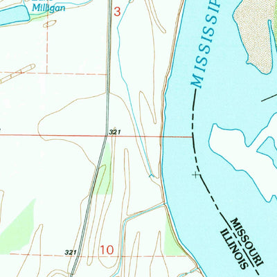 United States Geological Survey Cache, IL-MO (1993, 24000-Scale) digital map