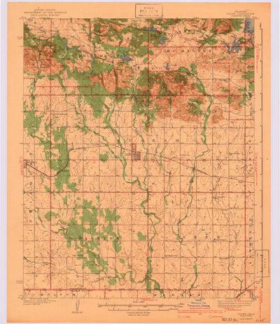 United States Geological Survey Cache, OK (1942, 62500-Scale) digital map