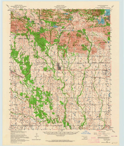 United States Geological Survey Cache, OK (1956, 62500-Scale) digital map