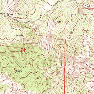 United States Geological Survey Cache Peak, CA (1973, 24000-Scale) digital map