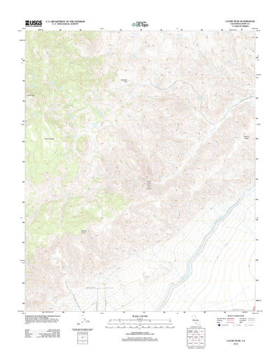 United States Geological Survey Cache Peak, CA (2012, 24000-Scale) digital map