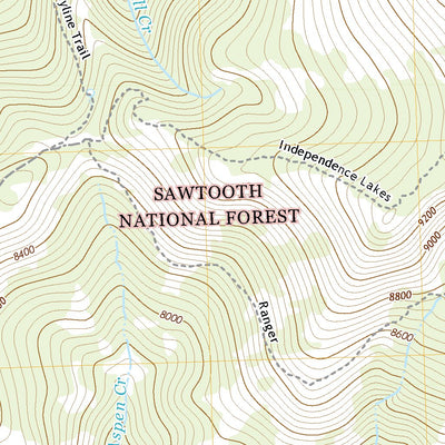 United States Geological Survey Cache Peak, ID (2020, 24000-Scale) digital map