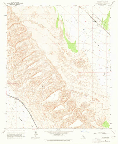 United States Geological Survey Cactus, CA (V2, 1963) digital map