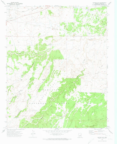 United States Geological Survey Cactus Flat, AZ (1970, 24000-Scale) digital map