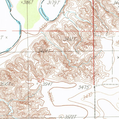 United States Geological Survey Cactus Flat, MT (1985, 24000-Scale) digital map