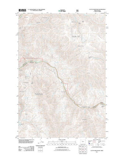 United States Geological Survey Cactus Mountain, OR-ID (2011, 24000-Scale) digital map