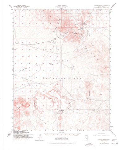 United States Geological Survey Cactus Spring, NV (1952, 62500-Scale) digital map